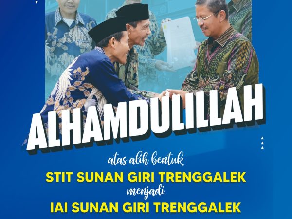 STIT Sunan Giri Resmi Beralih Menjadi IAI Sunan Giri, Targetkan Akreditasi Lebih Tinggi